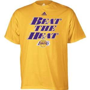   adidas Los Angeles Lakers BEAT THE HEAT T Shirt: Sports & Outdoors