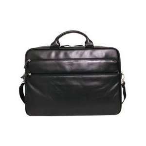  Castello Romano Collection Slim Soft Leather Briefcase Bl 