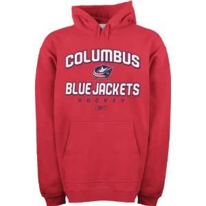  Columbus Blue Jackets  Red  Prima Italic Hooded Sweatshirt 