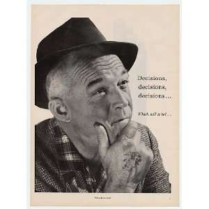   Cigarette Man Decisions Packs 3 Page Print Ad (7245)