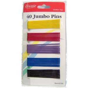    jumbo bob hair pins 40 counts roller pin color roller pin: Beauty