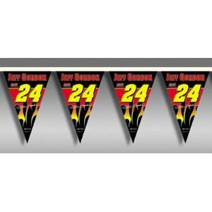  JEFF GORDON #24 PARTY PENNANT FLAGS 25 FT Patio, Lawn 