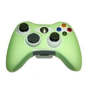  Green Silicone Case Skin Cover for Xbox 360 Controller with *Free 