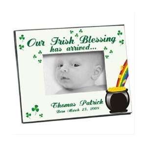   IRISH BLESSING PERSONALIZED BABY WOOD PICTURE FRAME: Home & Kitchen