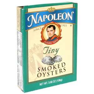 Napoleon Tiny Smoked Oysters, 3.66 Ounce: Grocery & Gourmet Food