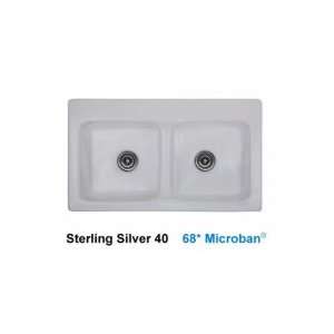   Advantage 3.2 Double Bowl Kitchen Sink with Three Faucet Holes 28 3 68