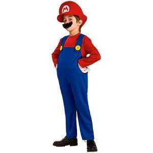   : Super Mario Boys Pretend Play Costume Size Small 4 6x: Toys & Games