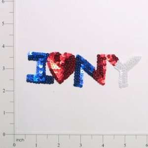 I Love NY Sequin Applique *On Sale* You save 25% Arts 