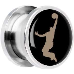  16mm  Steel Basketball Player Screw Fit Plug: Jewelry