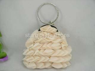 Georgette Multi Layers Wedding Crystal Wristlet 3 Colors ECG 07225