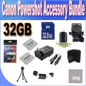 Canon Power Shot Elph 100/300/310 32 GB Accessory Saver Kit (32GB SDHC 