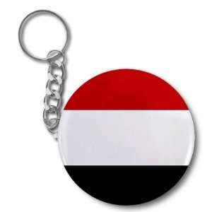  FLAG OF YEMEN World Images 2.25 inch Button Style Key 
