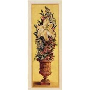  Greek Urn Floral II artist Lyndall Bass 8x20