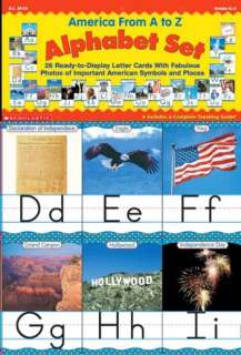   America From A to Z Alphabet Set 26 Ready to Display 