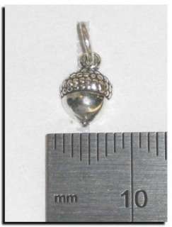 Acorn tiny sterling silver charm Tiny   SSELP20 005  