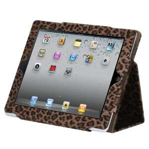   STAND CASE WITH WAKE/SLEEP COVER WOOL LEOPARD