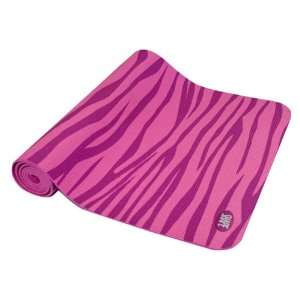 Shape Zebra Printed Yoga Mat, Pink: Sports & Outdoors