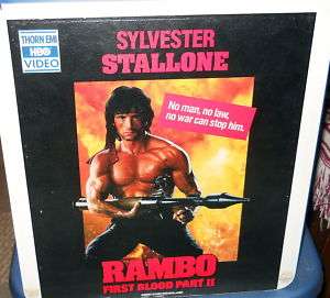 Rambo First Blood Part II / CED Video Disc/ Dolby Surround Sound 