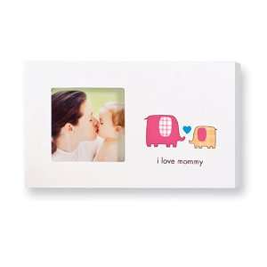  I Love Mommy 3x3 Photo Sentiment Wood Frame Jewelry