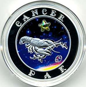 Armenian Silver Proof Coin Cancer Armenia Coins Zodiac  