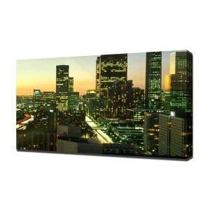 Downtown Los Angeles   Canvas Art   Framed Size 12x16   Ready To 