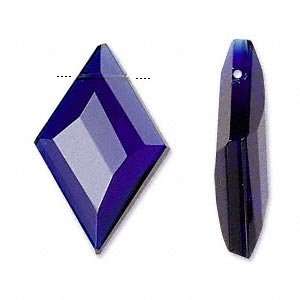  #4203 Celestial Crystal® Focal Bead, dark blue, 32x20mm 