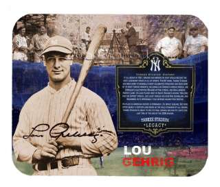 Item#092 Lou Gehrig Facsimile Autograph Mouse Pad  