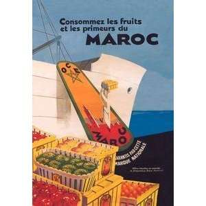  Vintage Art Eat the Fruit and Vegetable Products of 
