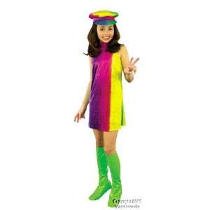  Childs Go Go Girl Costume (Size:Small 6 8): Toys & Games
