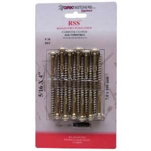 GRK RSS5164BP RSS BlisterPack 5/16X4 Inch Structural Screws, 1 Bit and 