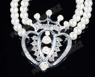 Costume Necklace Earring 1Sets imitate pearl w18658 free  
