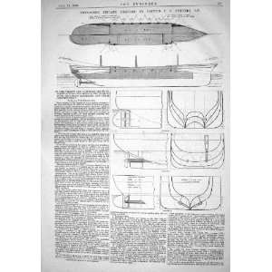  ENGINEERING 1866 TWIN SCREW FRIGATE SHIP CAPTAIN SYMONDS 