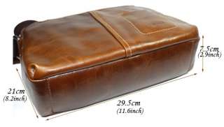 Mens TIDING Genuine Leather Messenger Shoulder Bags Satchel NEW 