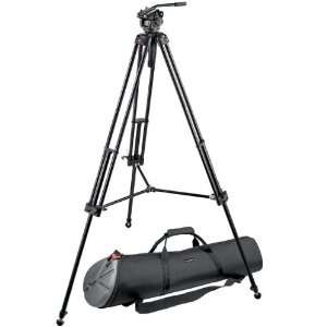  Manfrotto 501HDV,547BK Video Tripod System with Case 