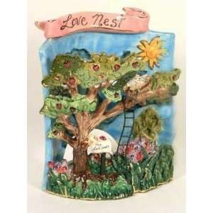  Love Nest T Lite Holder   Clayworks & Blue Sky: Home 