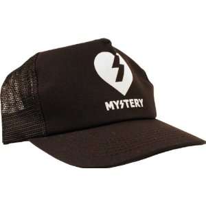 Mystery Heart Mesh Hat Black Black Skate Hats: Sports 