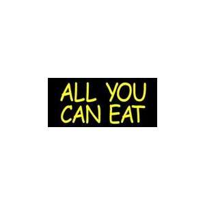  All You Can Eat Simulated Neon Sign 12 x 27: Home 