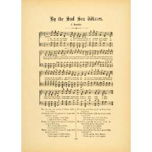 1894 By The Sad Sea Waves Jules Benedict Sheet Music 