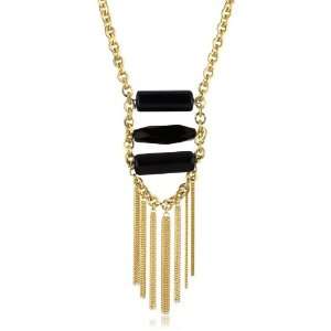   : Rachel Reinhardt Gia Long Fringe Chain Pendant Necklace: Jewelry