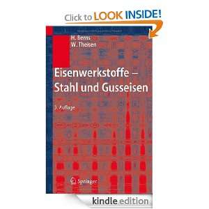 Eisenwerkstoffe   Stahl und Gusseisen (German Edition) Hans Berns 