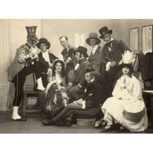  Group Portrait of Actors of the Circolo Artistico in their 