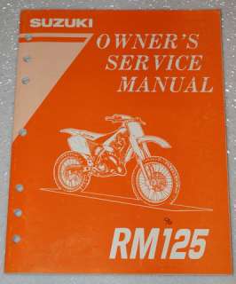 1996 SUZUKI RM 125 RM125T MOTORCYCLE Original Owners Shop Service 