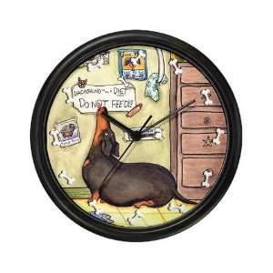  Weighty Weiner Dog Funny Wall Clock by CafePress 