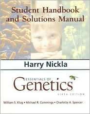 Essentials of Genetics Student Handbook and Solutions Manual 