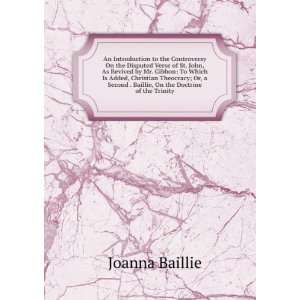   . Baillie, On the Doctrine of the Trinity Joanna Baillie Books