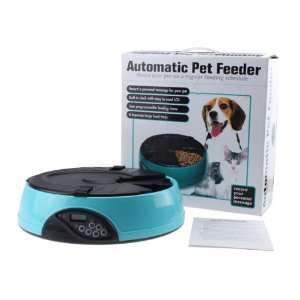  6 Day Automatic Dog Cat Dish DISPENSER With LCD Display 