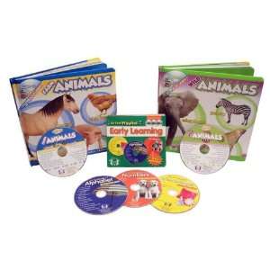  Farm Animals/Wild Animals Padded Board Book Set: Toys 