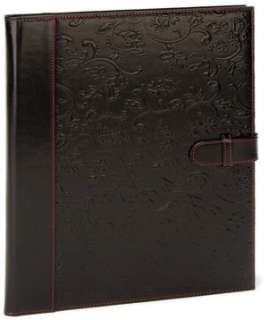   Gramercy Embossed Black Bonded Leather Writing Folio 