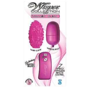 Nasstoys Waterproof 7 speed Wireless Remote Wisper Metallic Bullet 