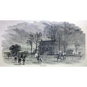   1866 Antique Print of McLeans House, Appomattox, VA: Home & Kitchen